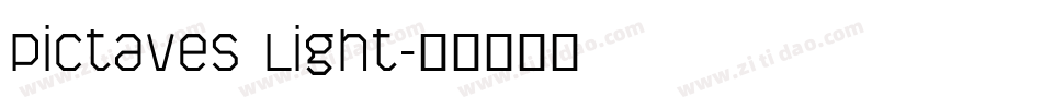 Pictaves Light字体转换